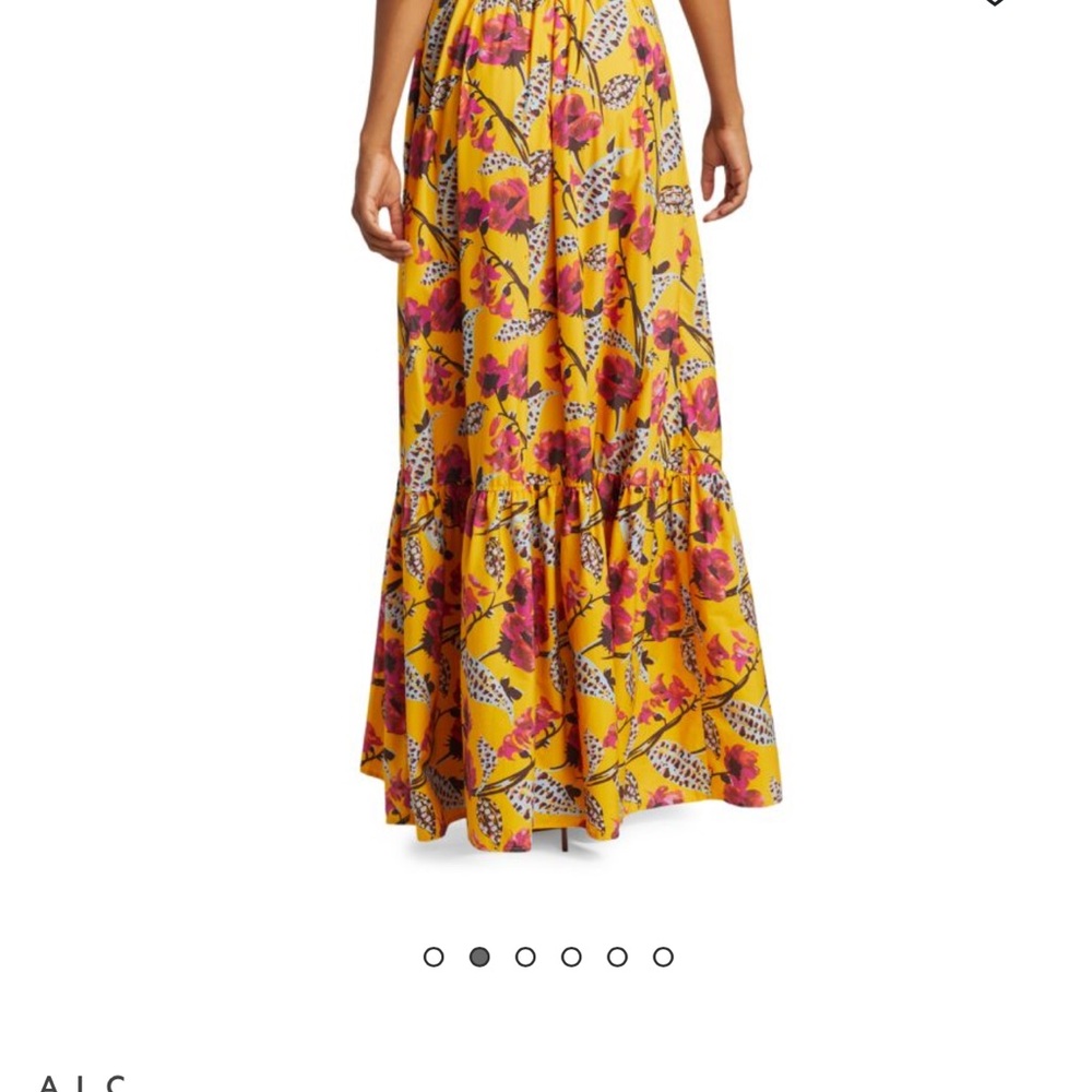A.L.C. Lillie Printed Vibrant Floral Maxi Skirt